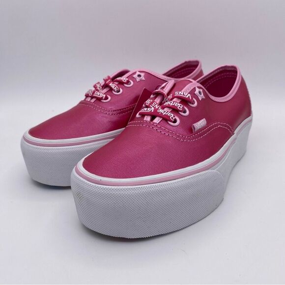 Vans x Barbie Authentic Stackform 'Pink' Skate Women's Sneakers | Size:  6 - Picture 7 of 15
